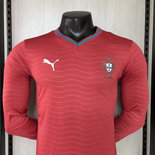 2026 Player Version Portugal Home Jersey Long Sleeve
