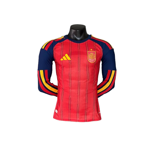 2026 Player Version Spain Home jersey Long-sleeved