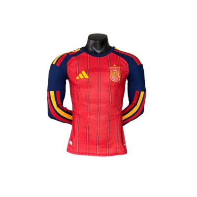 2026 Player Version Spain Home jersey Long-sleeved 01