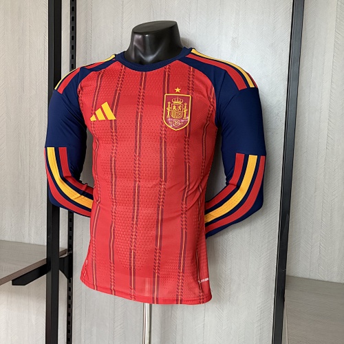 2026 Player Version Spain Home jersey Long-sleeved