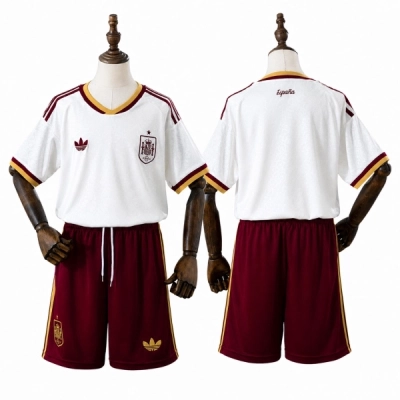2026 Spain Away Kids Kit Jersey 01