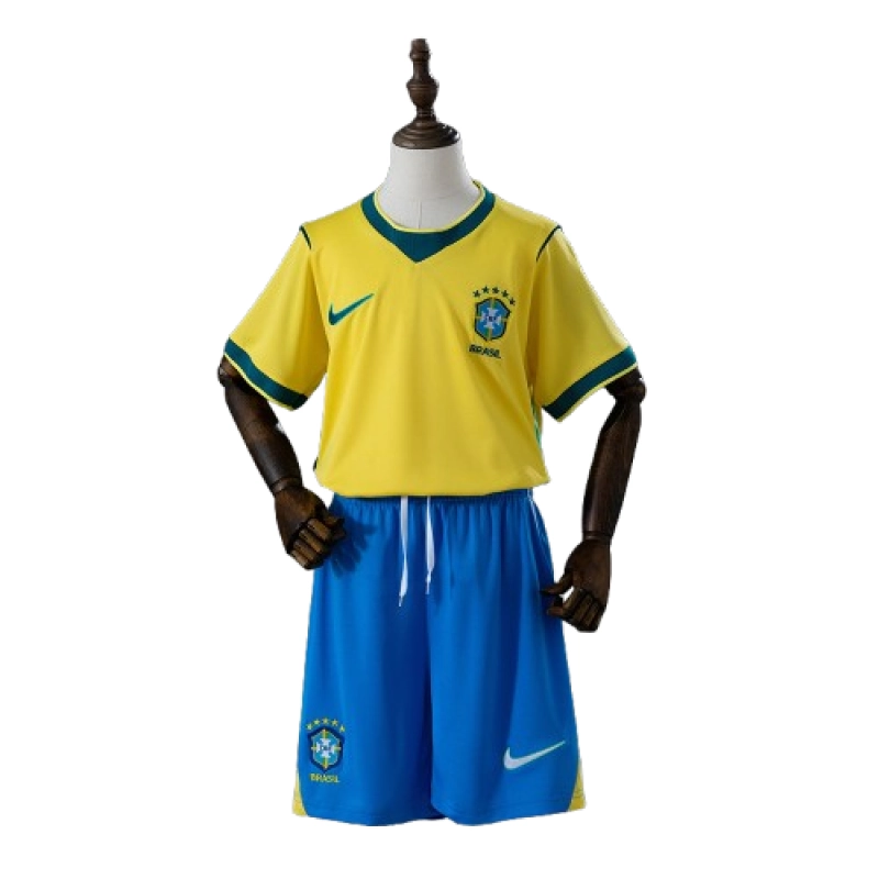 2026 Brazil Home Kids Kit Jersey