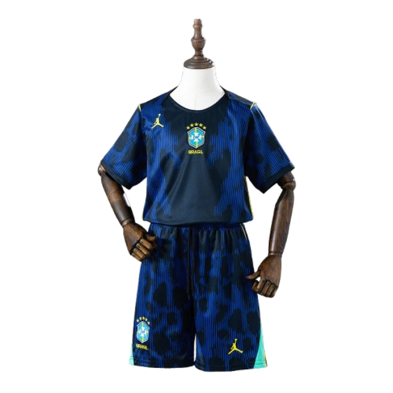 Brazil 2026 Away Kids Kit Jersey