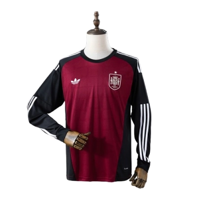 Spain 2026 GK-Red Long Sleeved Jersey 01