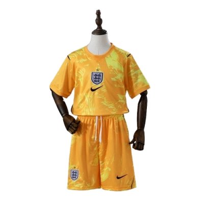 2026 England GK Kids Kit Jersey - Yellow 02