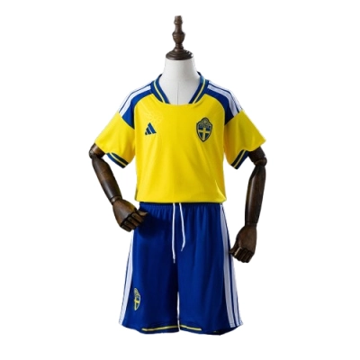 2026 Sweden Home Kids Kit Jersey 01