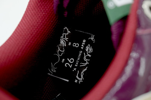 A Bathing Ape Bape Sta KidSuper POR "Burgundy" 1M23 191 937
