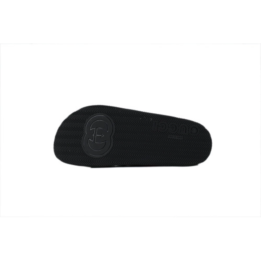 GUCCI Rubber Slide Sandal Red and Green