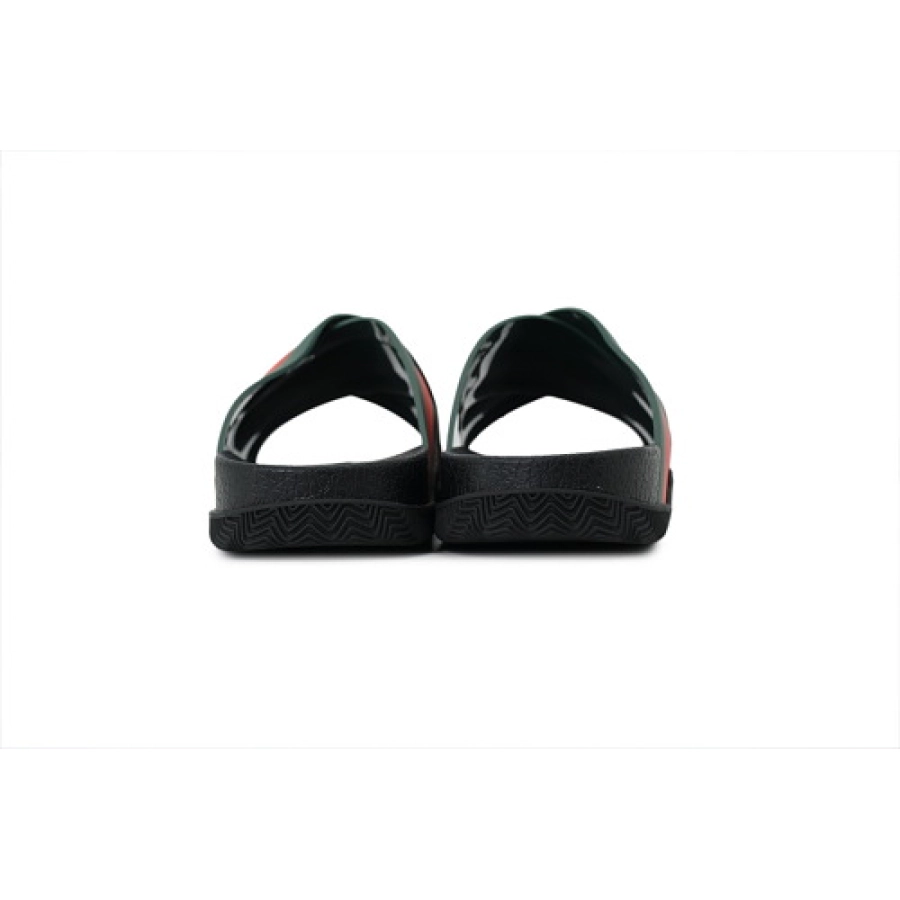 GUCCI Rubber Slide Sandal Red and Green
