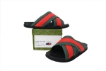 GUCCI Rubber Slide Sandal Red and Green6
