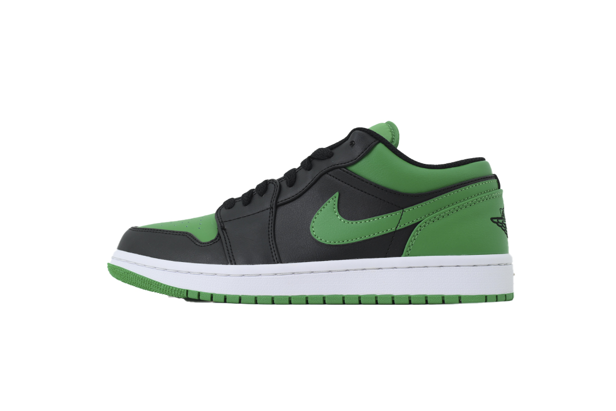 Air Jordan 1 Low 'Black Lucky Green' 553558-065