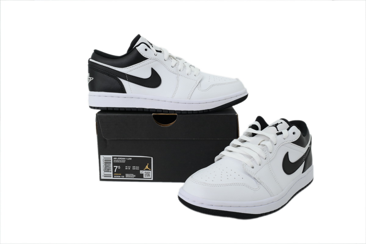 Air Jordan 1 Low 'White Black' 553558-132
