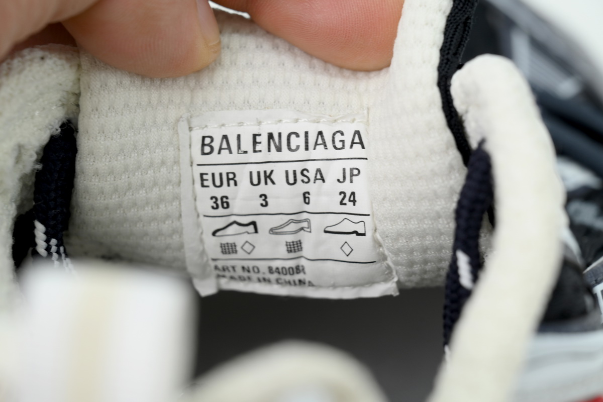 Balenciaga 3XL Sneaker Eggshell Red Navy 840088 W3XSG 9161