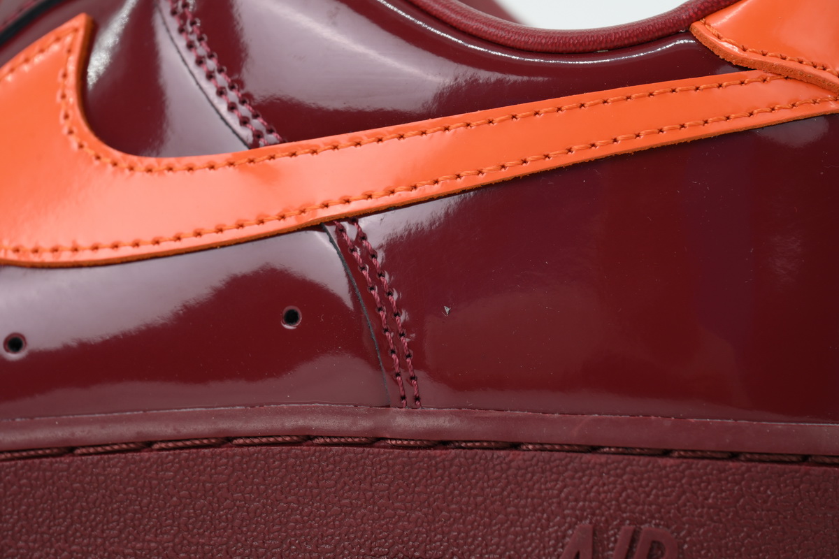 Nike Air Force 1 Low 'Patent Leather Dark Team Red' IO4489-601
