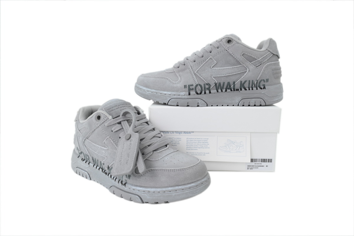 Off-White Out Of Office 'For Walking Grey' OMIA189F 25LEA 00B0907