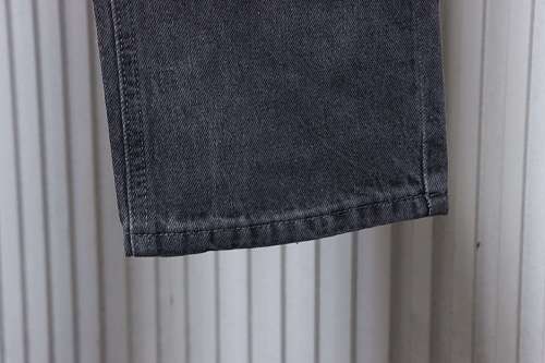 Chrome Hearts Leather Jeans with Sanskrit Cross Back Patches Grey/Pink