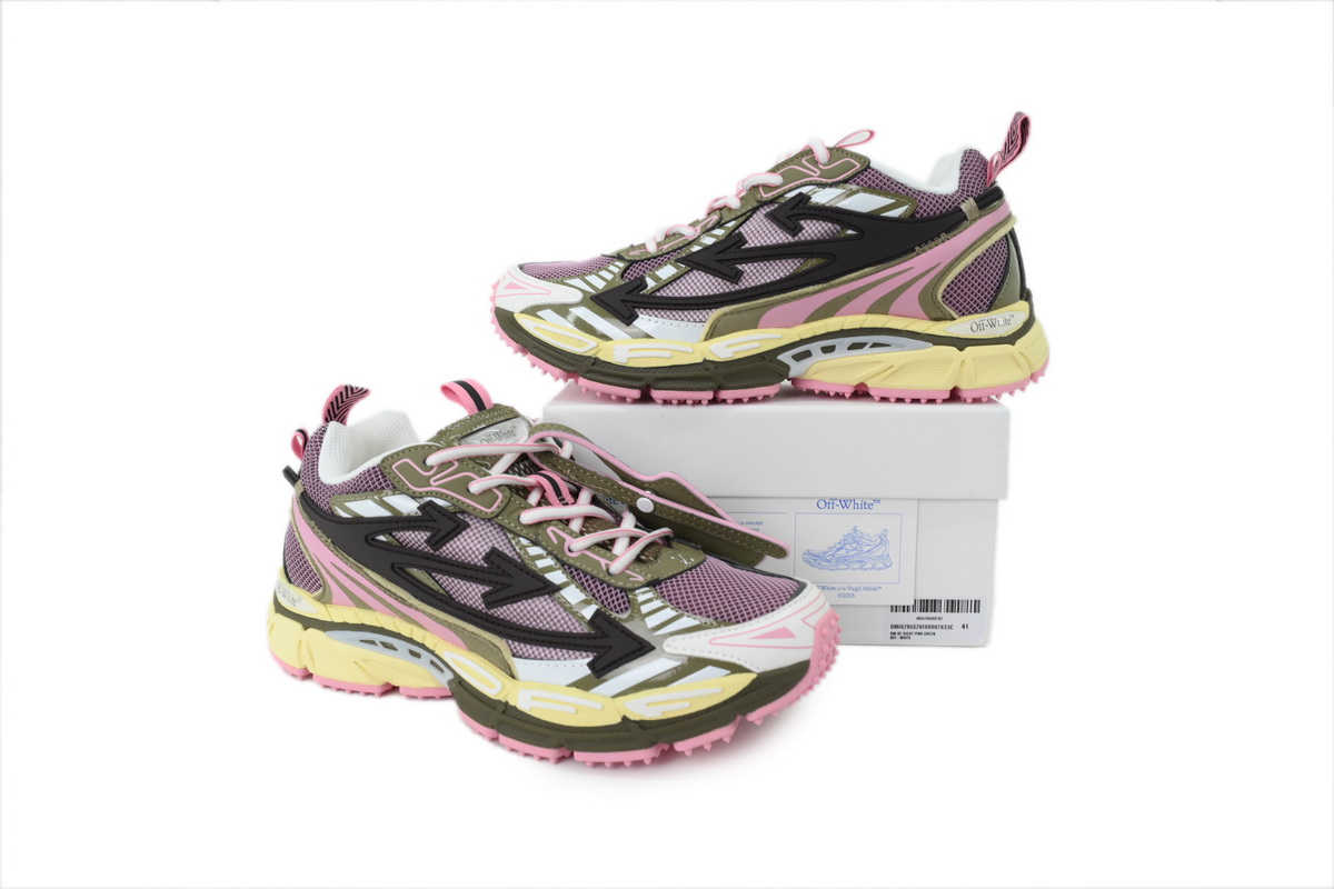 Off-White Wmns Be Right 'Pink Green' OWIA289S26 FAB002633C