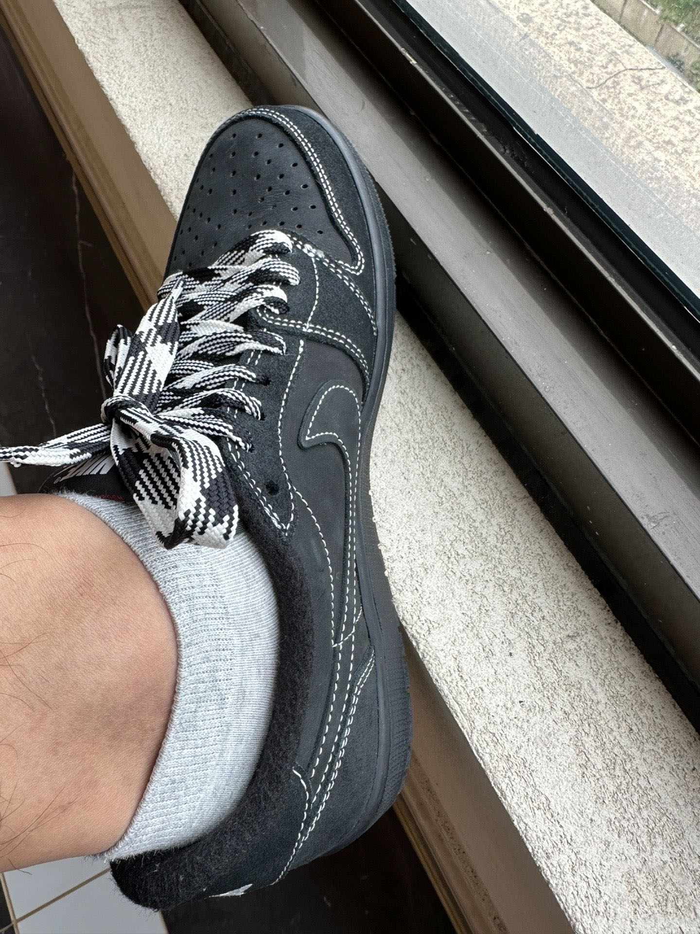 【$59 SALE】Air Jordan 1 Retro Low OG SP Travis Scott Black Phantom DM7866-001 review Briar 00