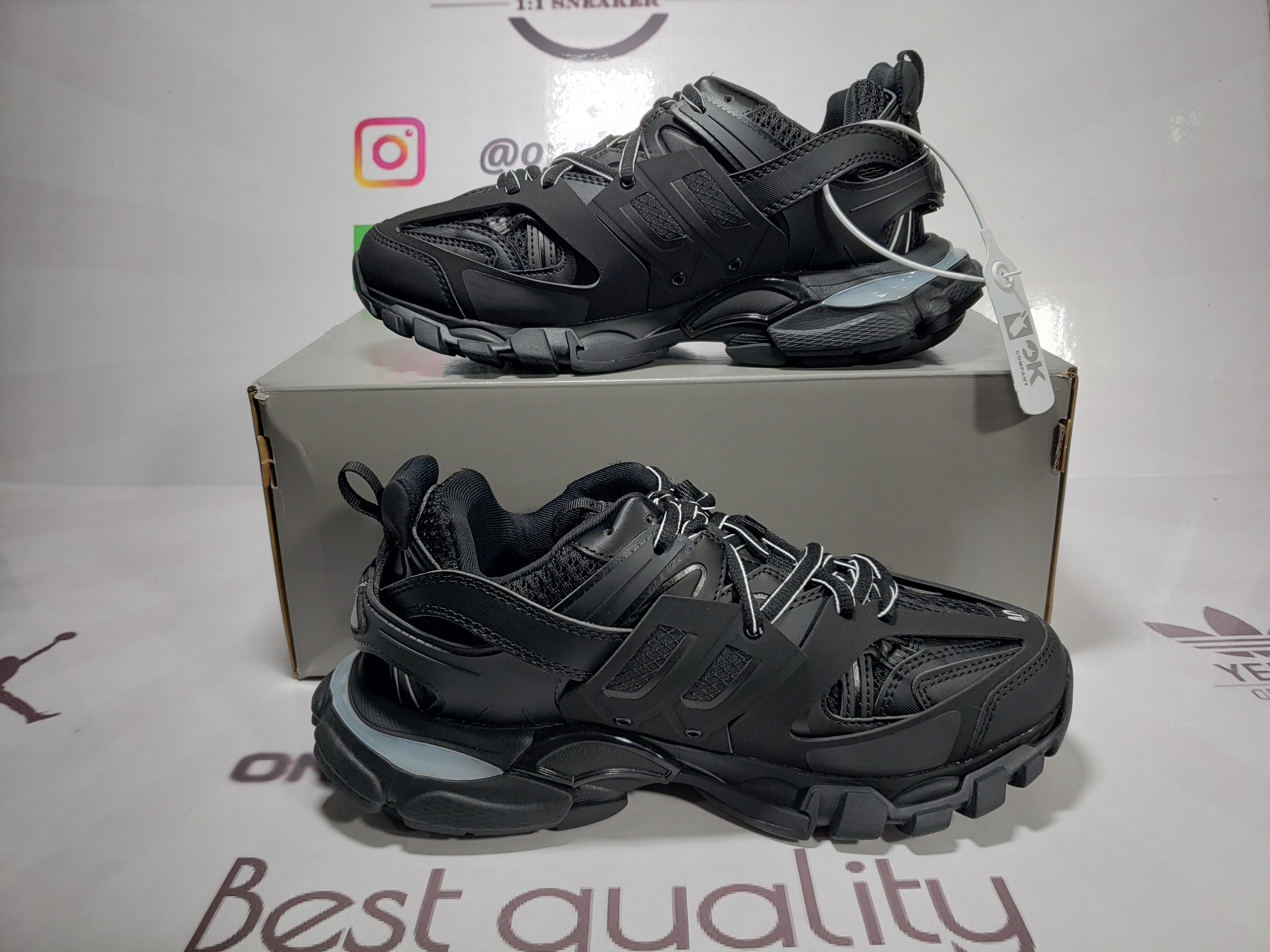 Balenciaga Tess S.Black 555032 W1GB7 1000 (With LED) review Lin jeay 01