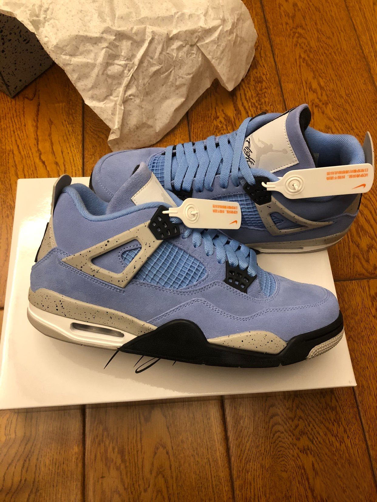 Air Jordan 4 Retro University Blue  CT8527-400 review jose