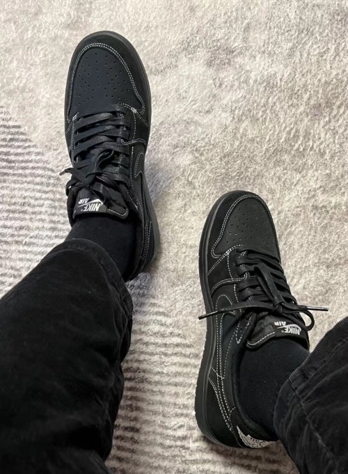 【$59 SALE】Air Jordan 1 Retro Low OG SP Travis Scott Black Phantom DM7866-001 review 