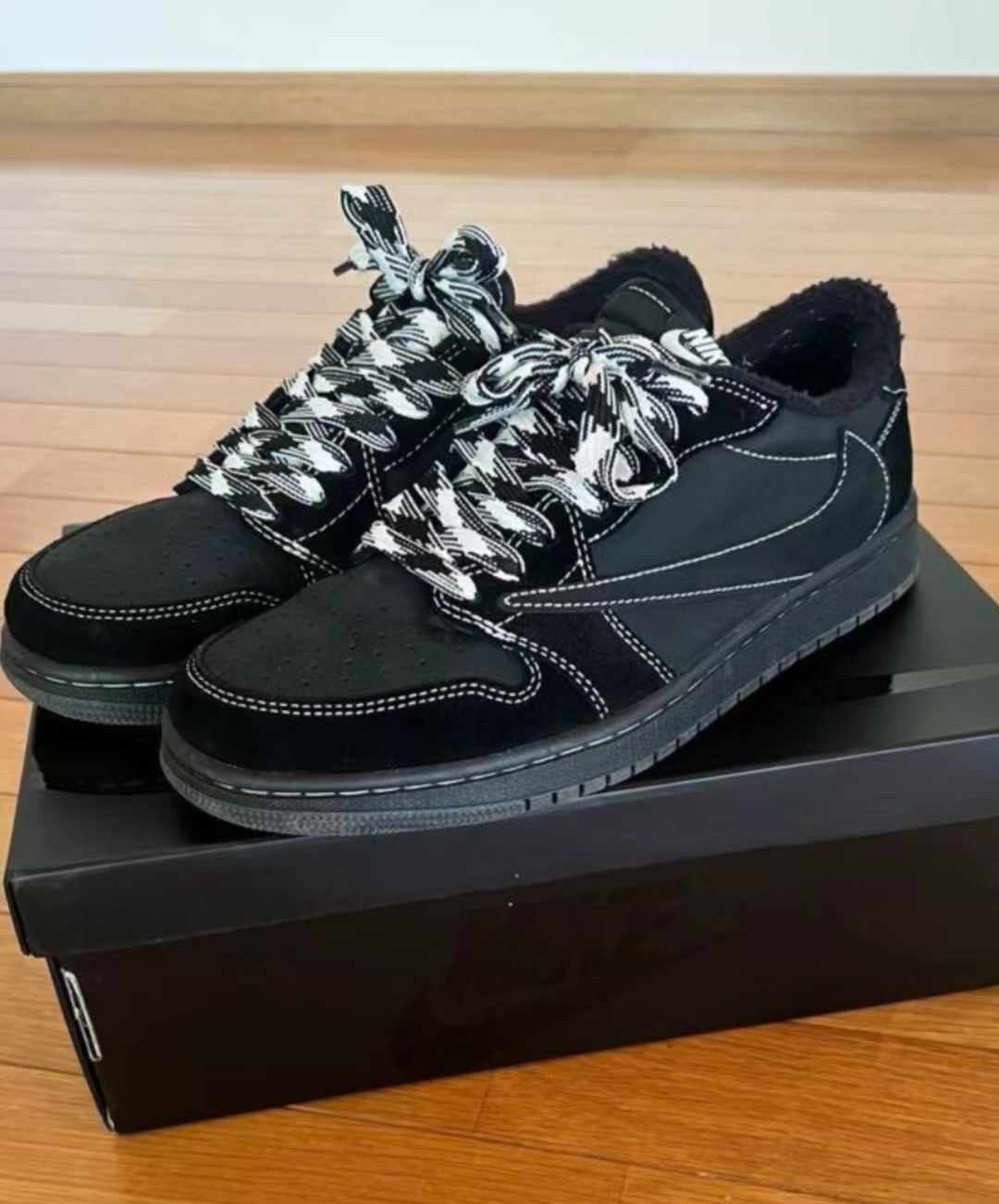 【$59 SALE】Air Jordan 1 Retro Low OG SP Travis Scott Black Phantom DM7866-001 review Caleb Sydney