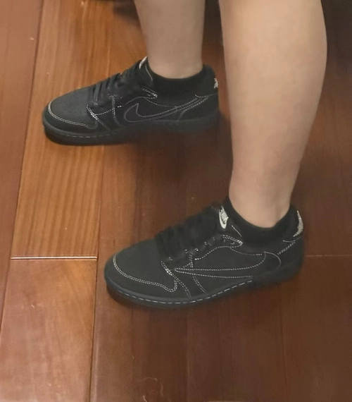 【$59 SALE】Air Jordan 1 Retro Low OG SP Travis Scott Black Phantom DM7866-001 review 