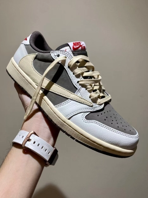 TOP Version Air Jordan 1 Retro Low OG SP Travis Scott Reverse Mocha DM7866-162 review 