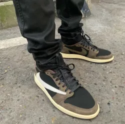 【$59 SALE】Travis Scott x Air Jordan 1 Low OG SP-T CQ4277-001 review Robert Maria