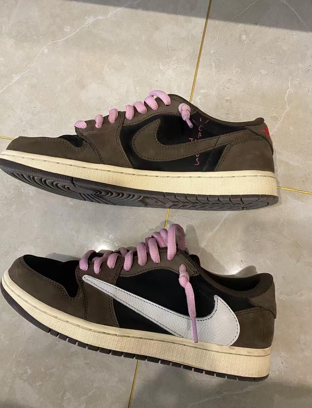 【$59 SALE】Travis Scott x Air Jordan 1 Low OG SP-T CQ4277-001 review Jayden Gabriella