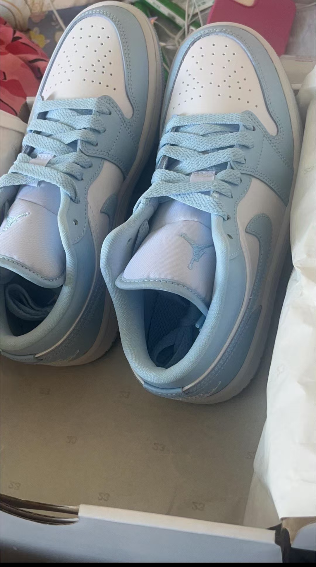Air Jordan 1 Low White Ice Blue (Women's) DC0774-141  review Adrian Trinity