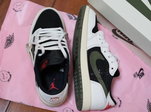 【$59 SALE】Air Jordan 1 Retro Low OG SP Travis Scott Olive (Women's)  DZ4137-106 review 