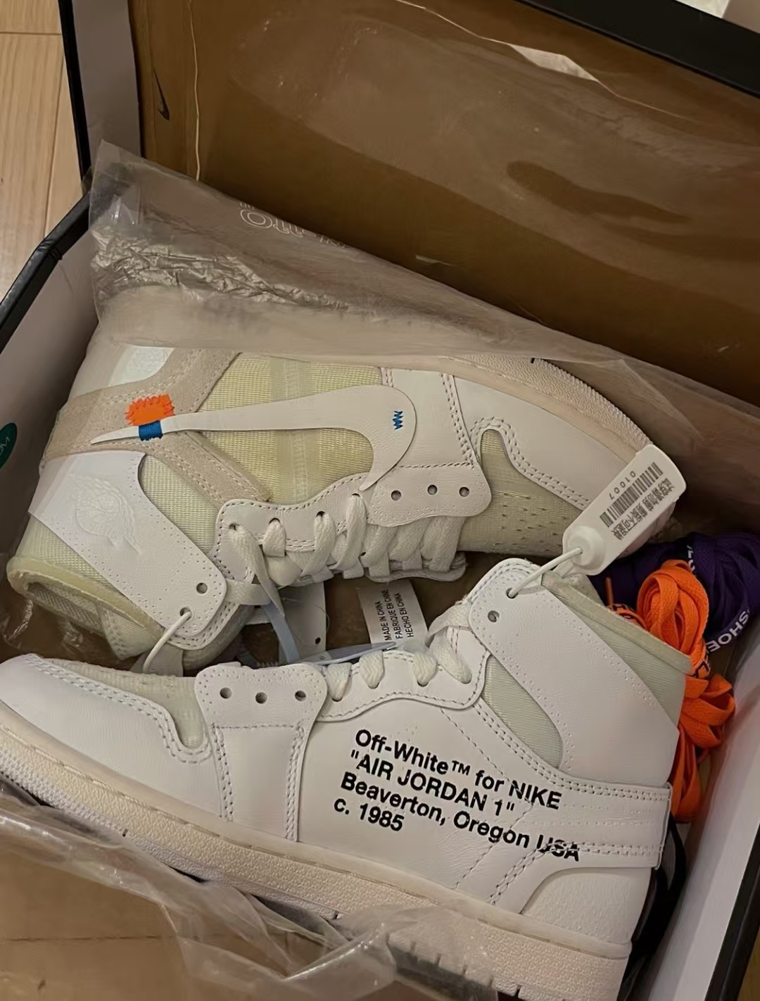 Air Jordan 1 Retro High Off-White White AQ0818-100 review Tristan Claire