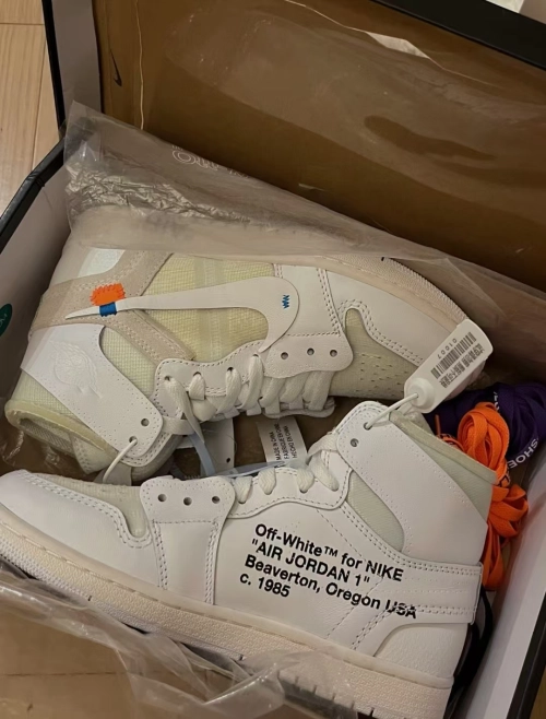 Air Jordan 1 Retro High Off-White White AQ0818-100 review 