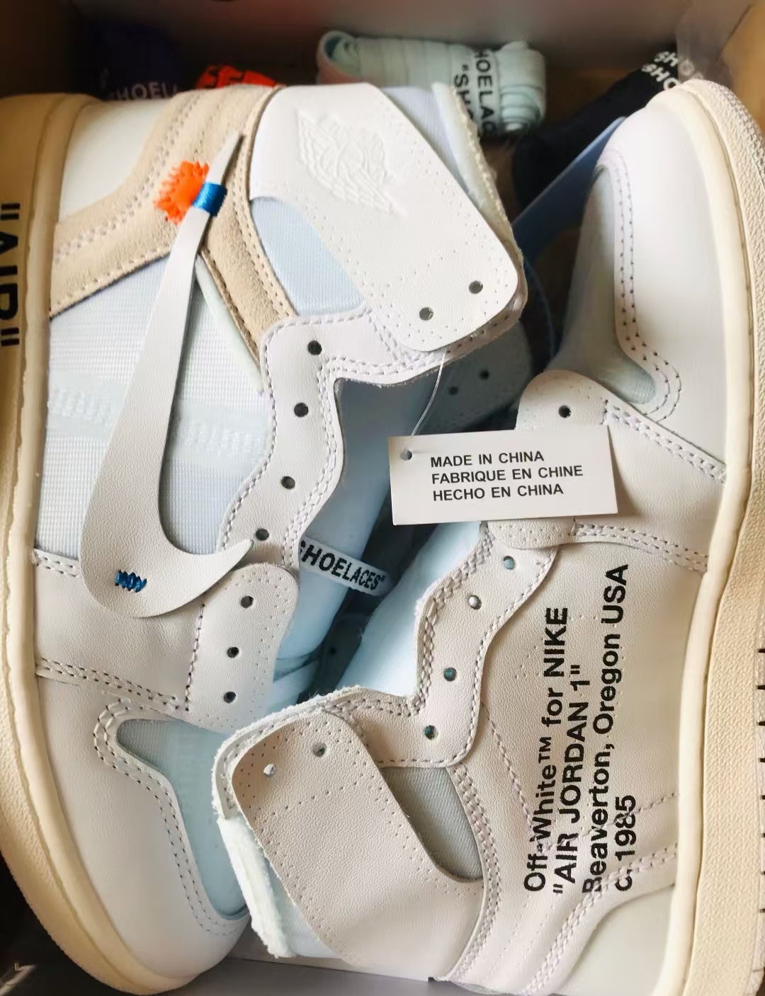 Air Jordan 1 Retro High Off-White White AQ0818-100 review Emi