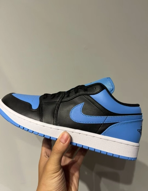 Air Jordan 1 Low Black University Blue 553558-041 review 