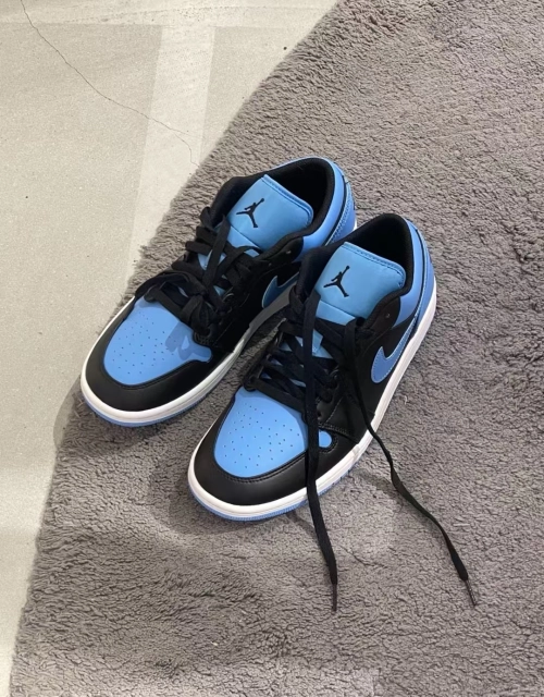 Air Jordan 1 Low Black University Blue 553558-041 review 