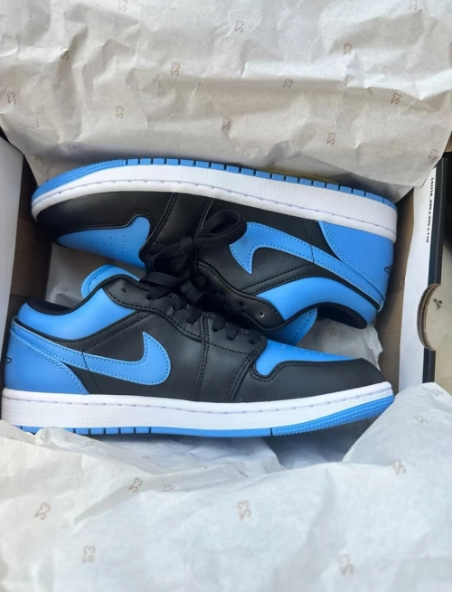 Air Jordan 1 Low Black University Blue 553558-041 review 
