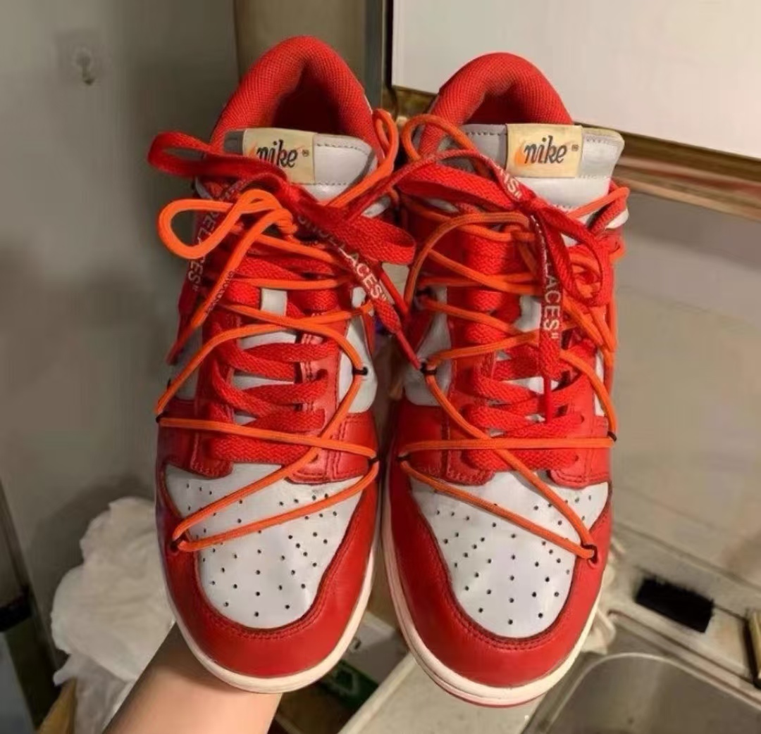 Nike Dunk Low Off-White University Red CT0856-600 review Ada