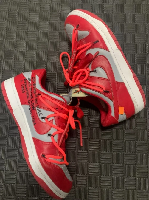 Nike Dunk Low Off-White University Red CT0856-600 review 