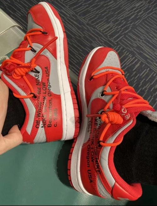 Nike Dunk Low Off-White University Red CT0856-600 review 