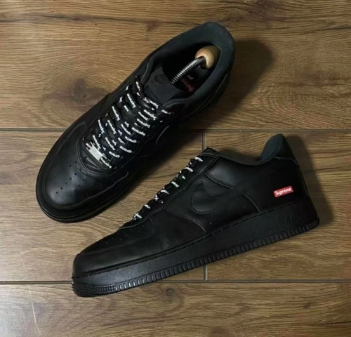 Supreme x Nike Air Force 1 Low Box Logo Black CU9225-001 review 