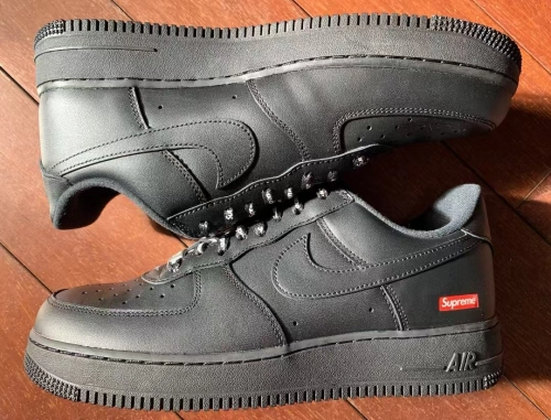 Supreme x Nike Air Force 1 Low Box Logo Black CU9225-001 review 