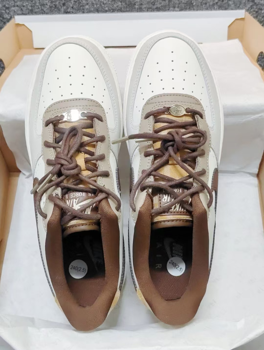 Nike Air Force 1 Low LV8 Brogue Sail (GS)  FV3702-121 review Aurora 01