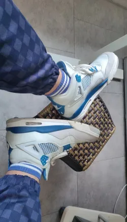 Air Jordan 4 Retro Military Blue (2024) FV5029-141 review Nicholas Emma