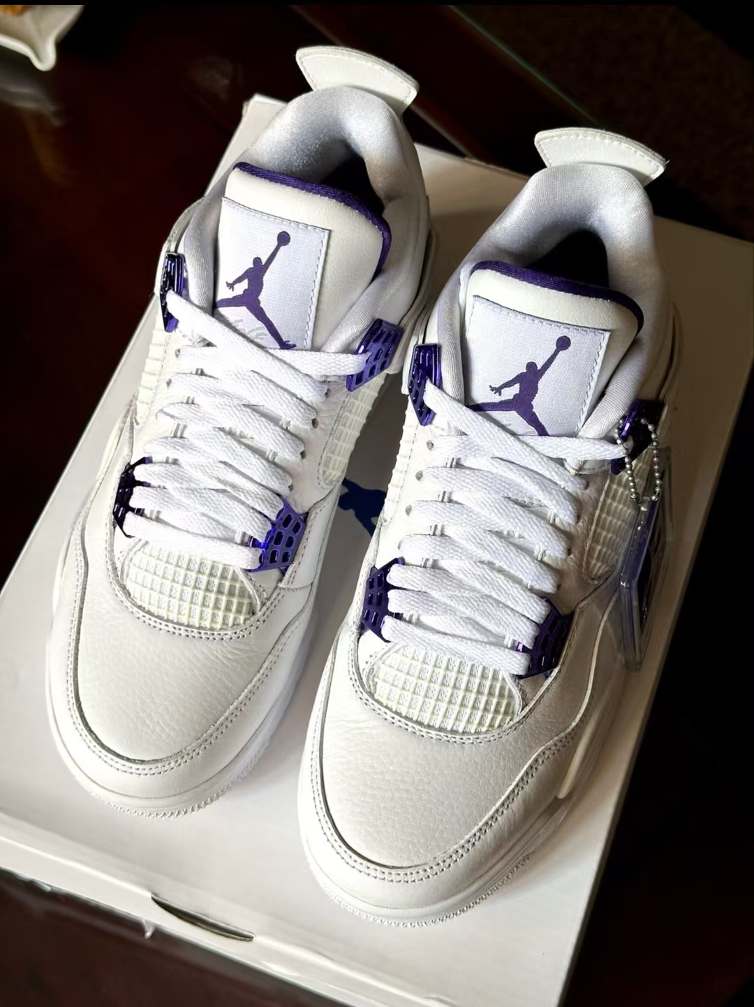 Air Jordan 4 Retro Metallic Purple CT8527-115 review Flynn Tiana