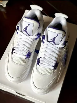 Air Jordan 4 Retro Metallic Purple CT8527-115 review Flynn Tiana