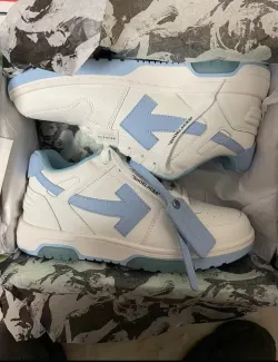 OFF-WHITE Out Of Office OOO 30 MM Low Tops White Light Blue  OMIA189 C99LEA00 10145 review Luca Alana