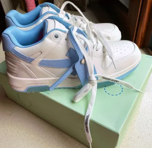 OFF-WHITE Out Of Office OOO 30 MM Low Tops White Light Blue  OMIA189 C99LEA00 10145 review 