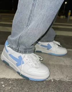 OFF-WHITE Out Of Office OOO 30 MM Low Tops White Light Blue  OMIA189 C99LEA00 10145 review Darcy Anna